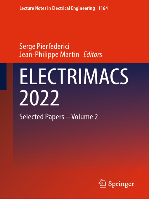 Title details for ELECTRIMACS 2022 by Serge Pierfederici - Available